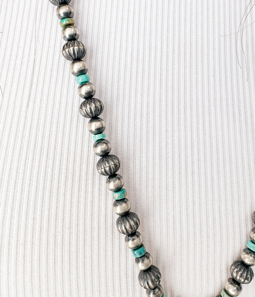 Wildflower Sky Silver and Turquoise Lariat