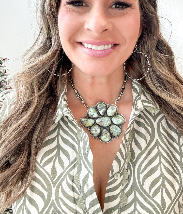 Gabby Cluster Necklace