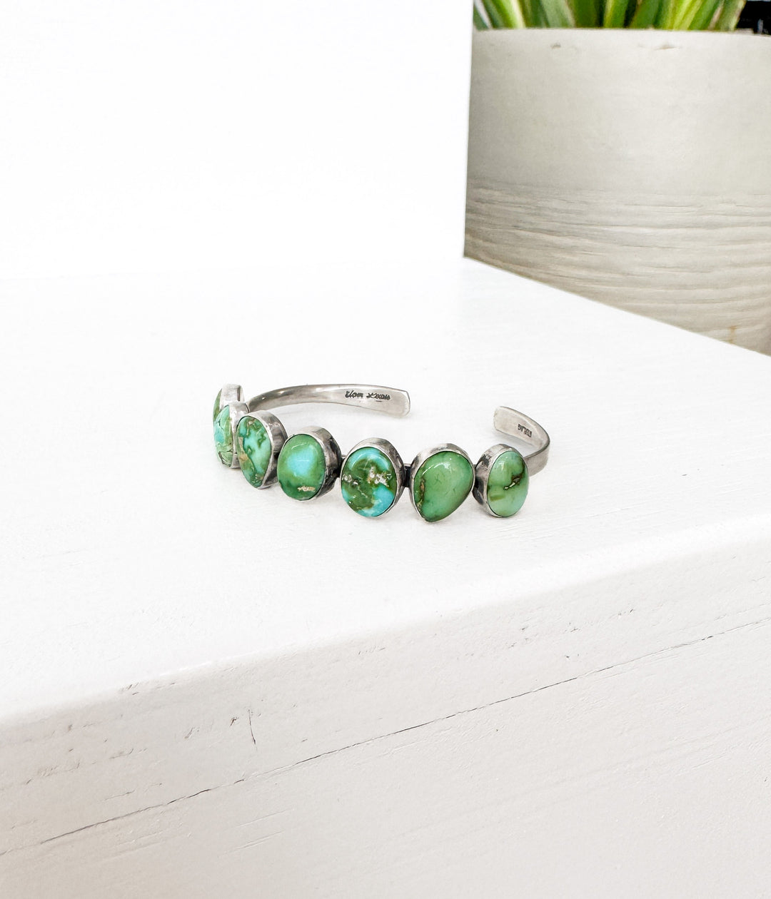 7 Stone Kingman Turquoise Cuff