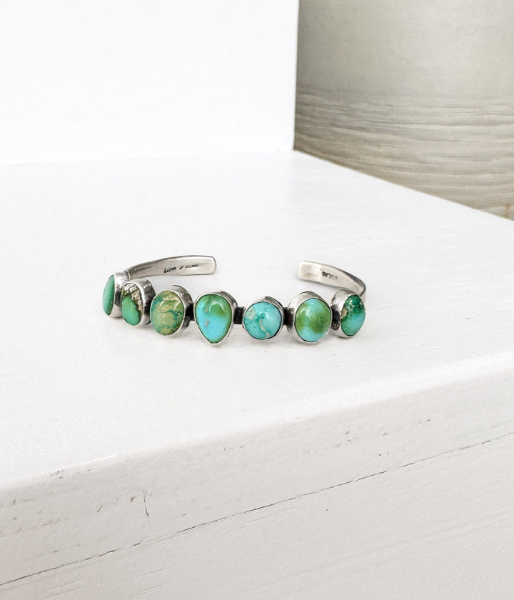 7 Stone Kingman Turquoise Cuff