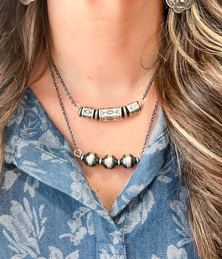 Navajo Story Bar Necklace