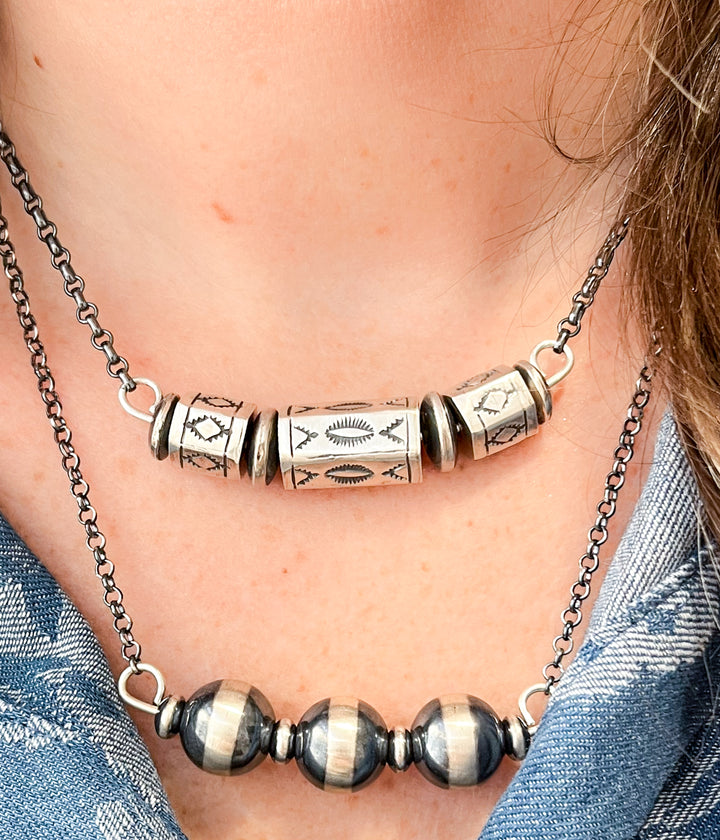 Navajo Story Bar Necklace