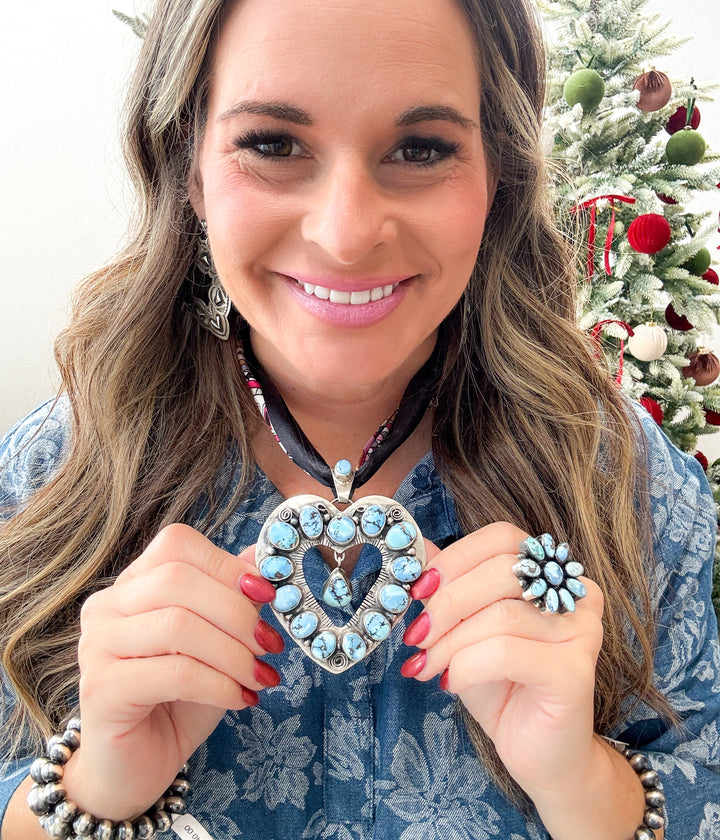 Golden Hills Heart Mega Pendant