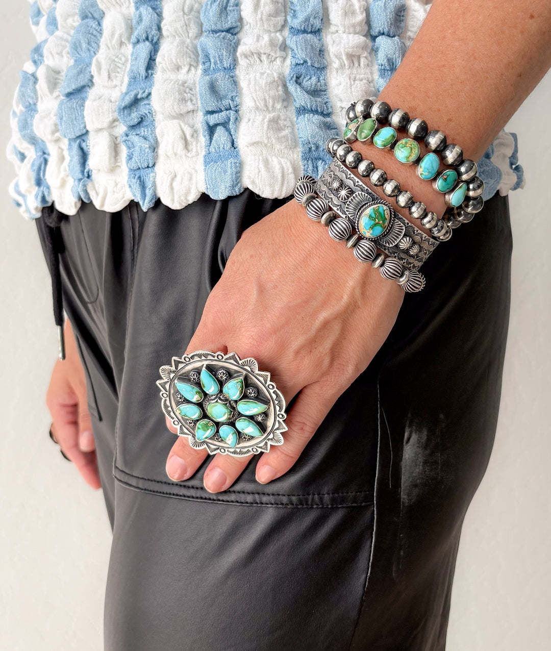 Scalloped Navajo Statement Cuff