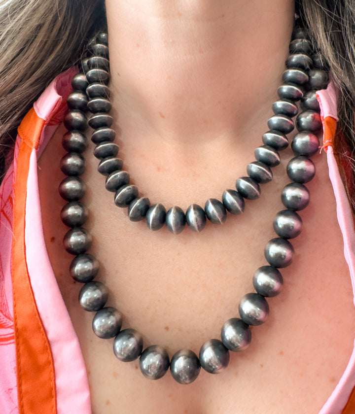 14 mm Saucer Navajo Pearl Necklace