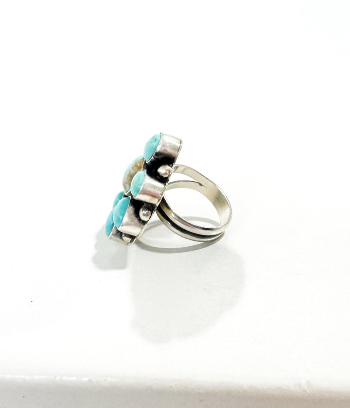 Sheila Becenti Half Cluster Ring -Adjustable Size