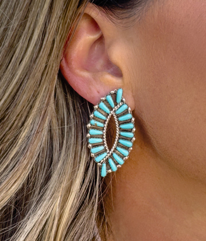 Pecos Authentic Turquoise Earrings