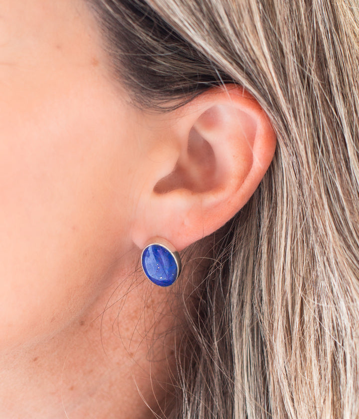 Arroyo Lapis Stud Earrings