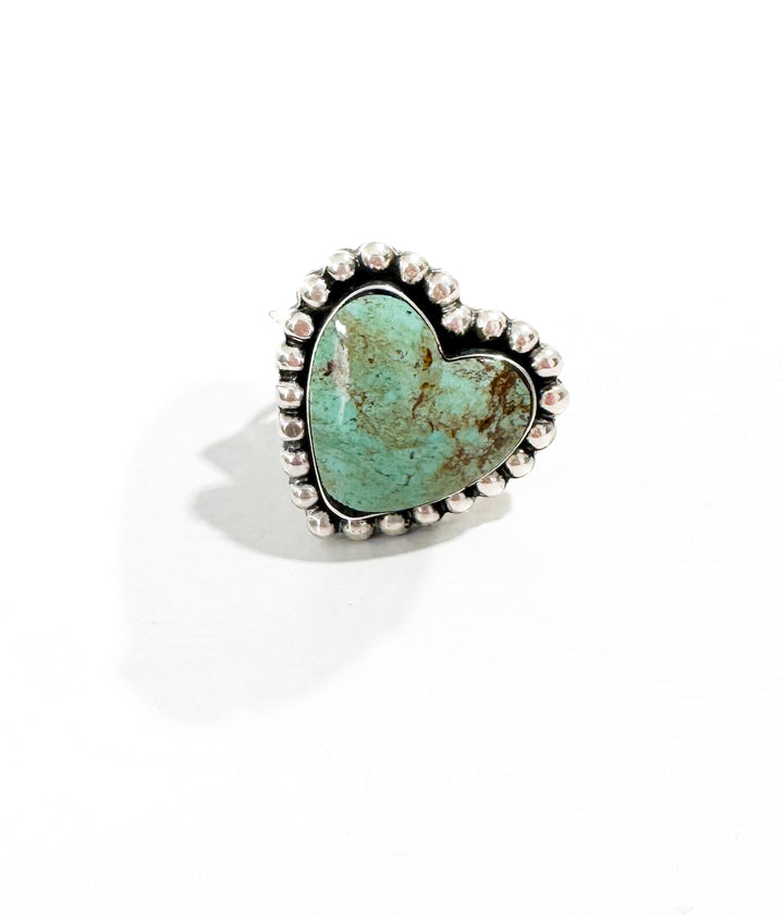 Kingman Turquoise Heart Ring