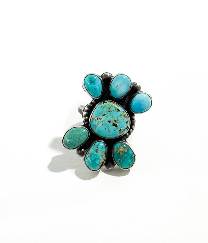 7 Stone Cluster Ring