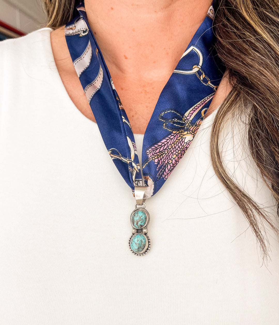 Danny Hento Kingman Scarf Necklace