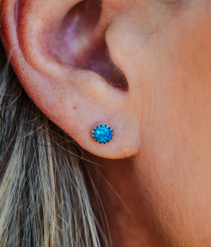 Opal Stud Earrings