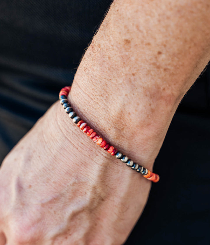 Navajo Pearl and Spiny Oyster Bracelet