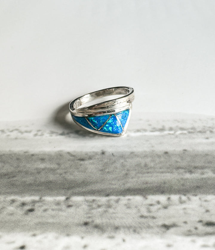 Blue Opal Ring