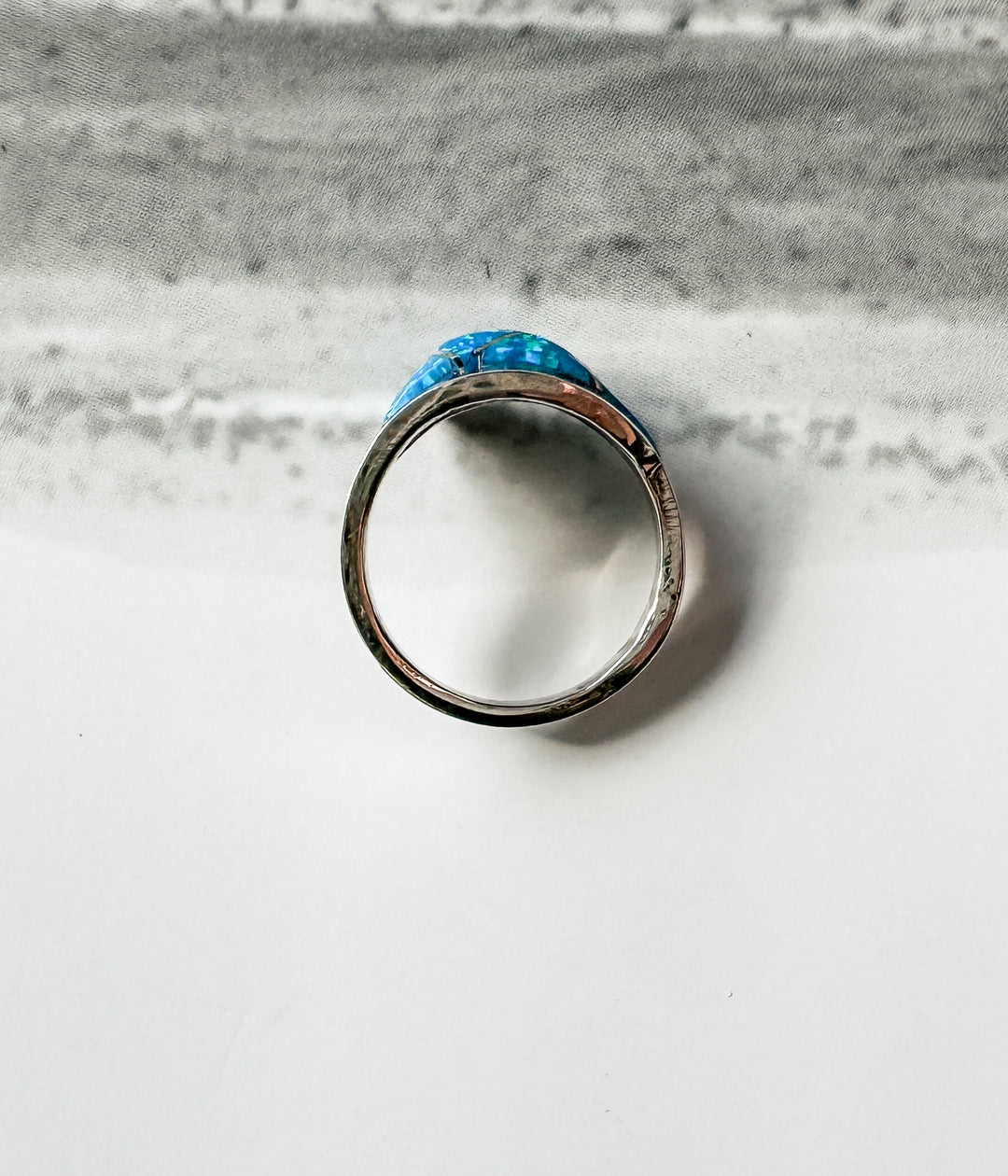 Blue Opal Ring