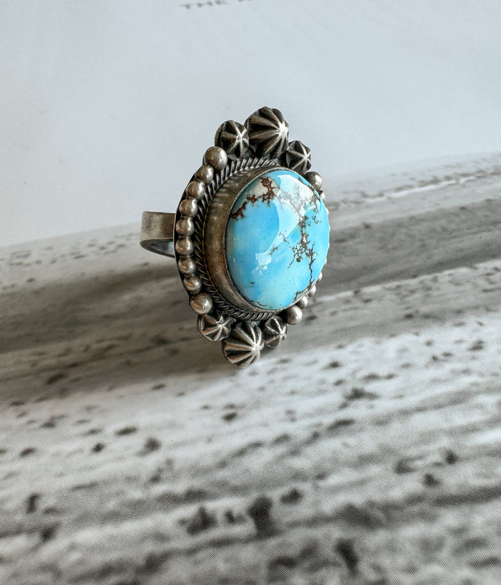 Golden Hills Adjustable Turquoise Ring