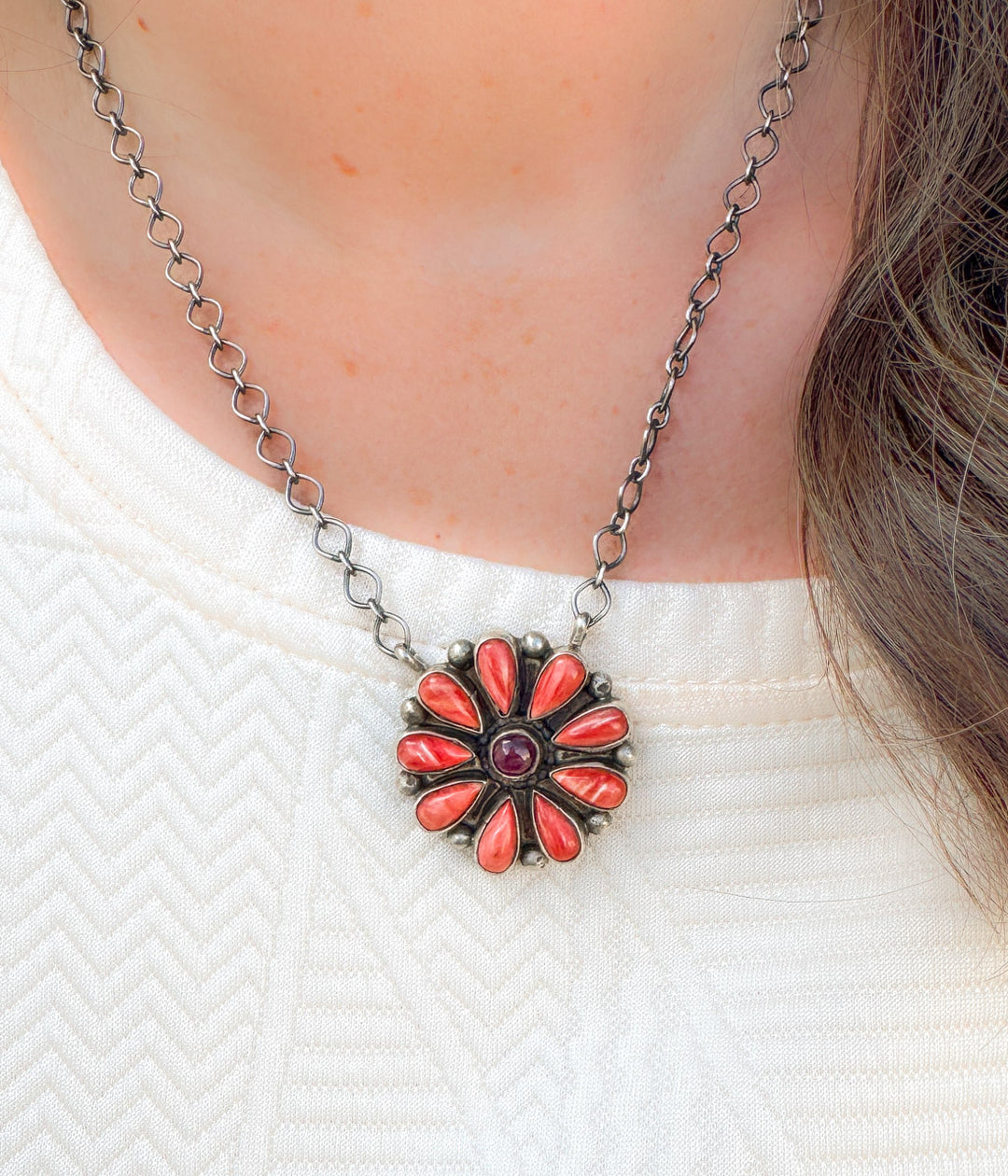 Spiny Oyster Blossom Necklace