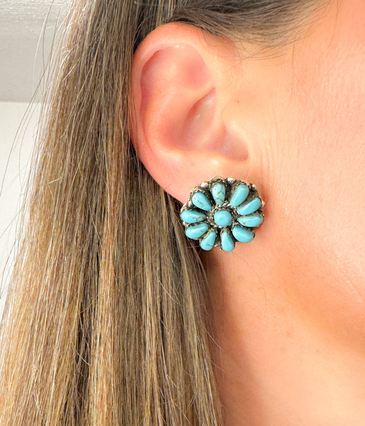 Turquoise Blossom Earrings