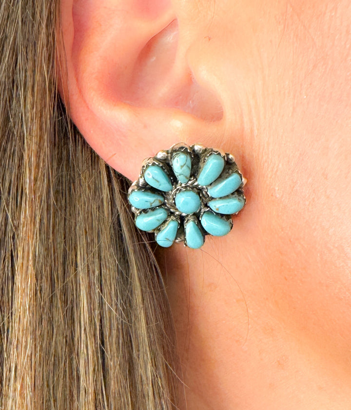 Turquoise Blossom Earrings